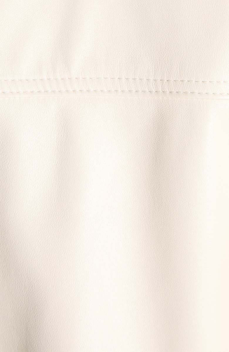 Bottega Veneta Intrecciato Detail Lambskin Leather Jacket, Alternate, color, 9107 Parchment