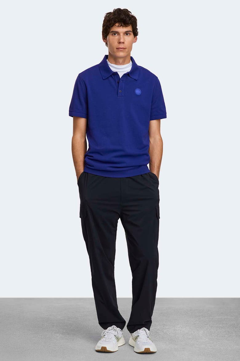 Beckley Polo Tonal Label, Alternate, color, Azurite Blue