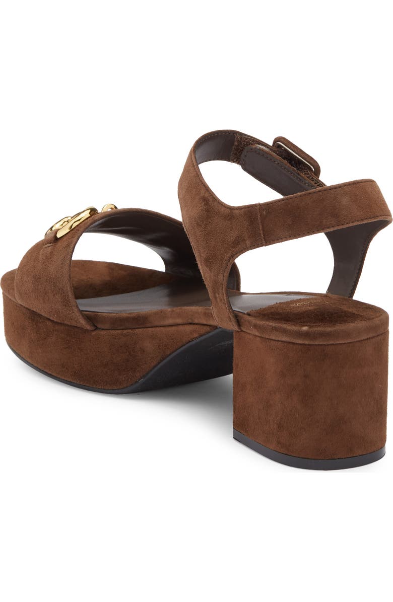 Jeffrey Campbell Timeless 2 Platform Sandal, Alternate, color, Espresso Suede Gold