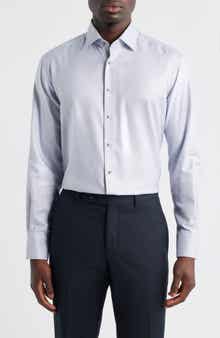 Modern Fit Micropattern Non-Iron Cotton Dobby Dress Shirt