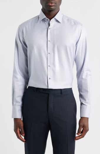 Modern Fit Micropattern Non-Iron Cotton Dobby Dress Shirt