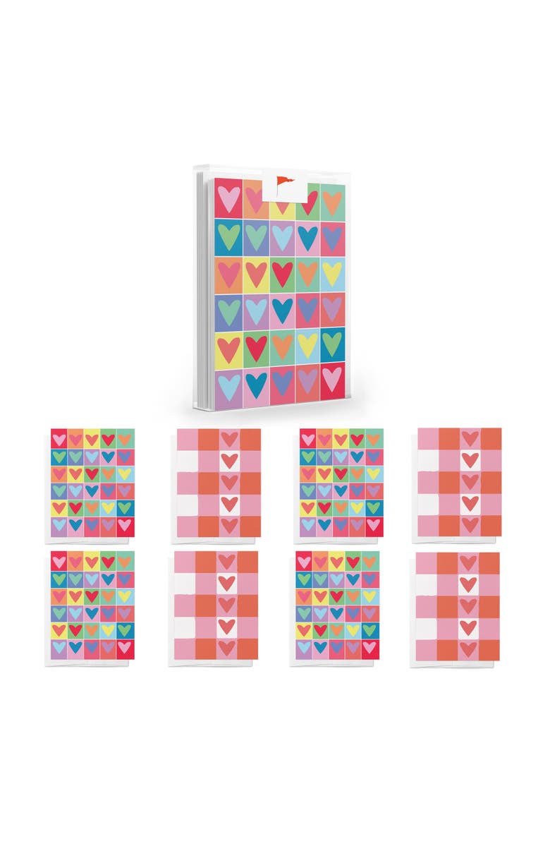 Ramus & Co 8ct. Assorted Valentine's Day Friendship Greeting Card Pack Sets, Main, color, Multi-Pack