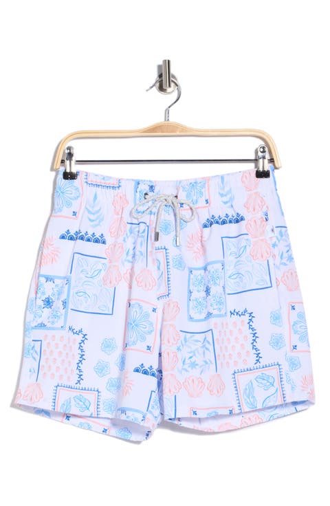 Shell Seersucker Volley Swim Shorts