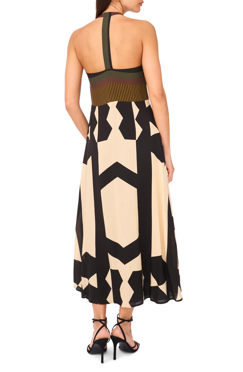 Vince Camuto Barback Print Sleeveless Maxi Dress, Alternate, color, 
