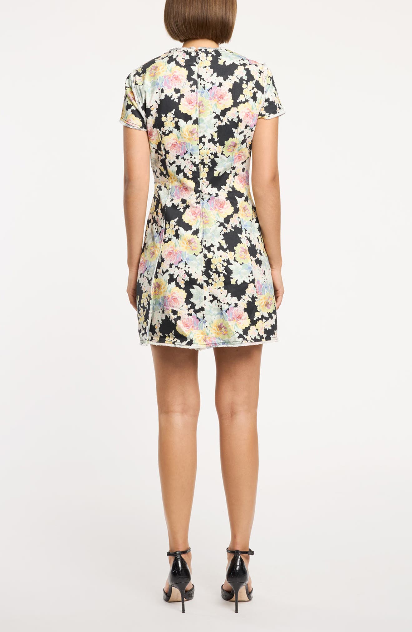 Nova Ikat Bouquet Sheath Minidress - image 2