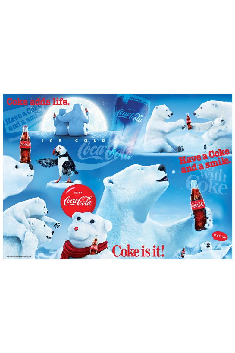 Coca-Cola Polar Bears 1000 Piece Puzzle, Alternate, color, Multicolor