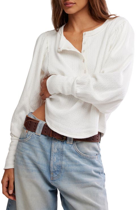 Quinn Rib Henley Top