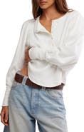 Free People Quinn Rib Henley Top