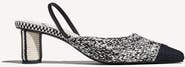 Amambaih Ines-E Slingback Strap Block Heel Mules
