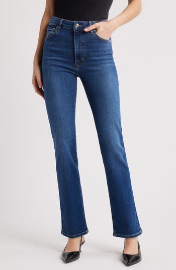 FRAME The Pencil High Waist Slim Straight Leg Jeans in Femma at Nordstrom Rack, Size 24