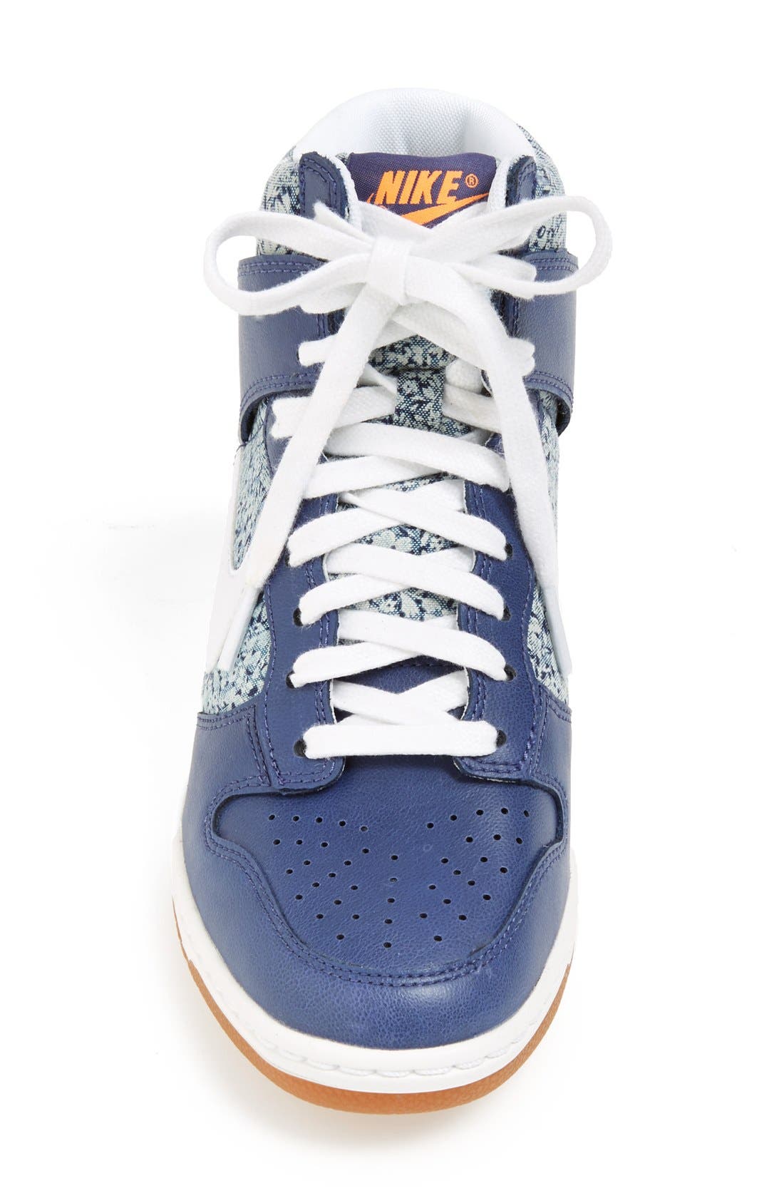 'Dunk Sky Hi Liberty' Hidden Wedge Sneaker, Alternate, color, BLUE/ WHITE