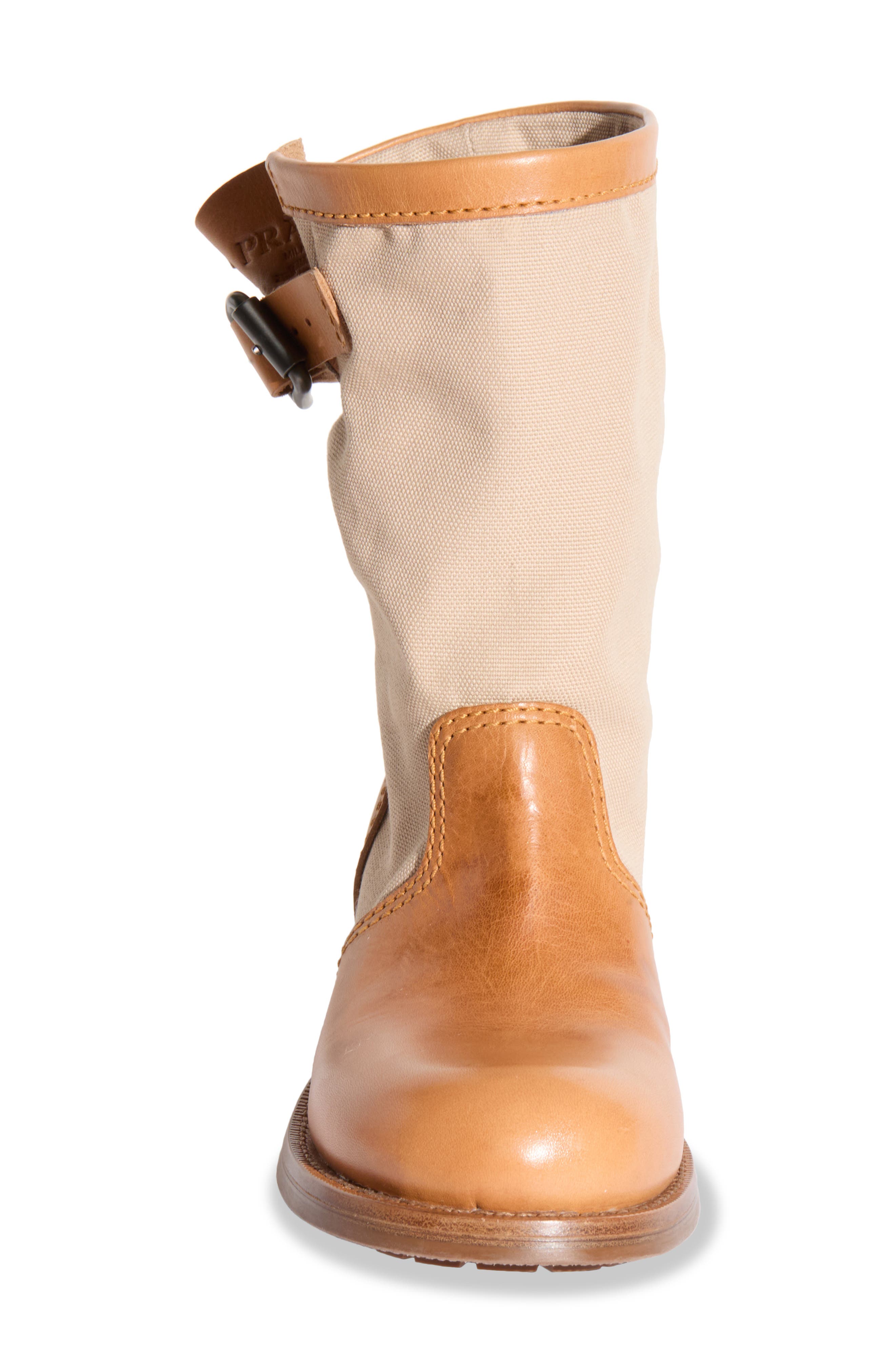 Prada Canvas Boot, Alternate, color, Corda