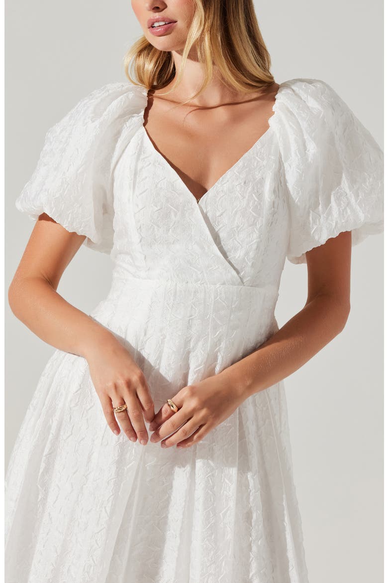 Linette A-Line Dress, Alternate, color, WHITE