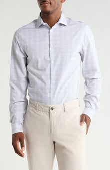 Check Slim Fit Cotton Button-Up Shirt