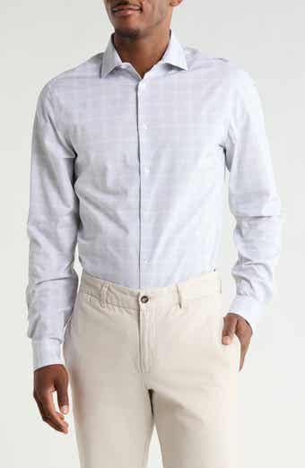 Check Slim Fit Cotton Button-Up Shirt