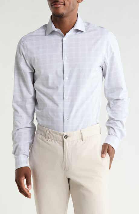 Calvin Klein Check Slim Fit Cotton Button-Up Shirt