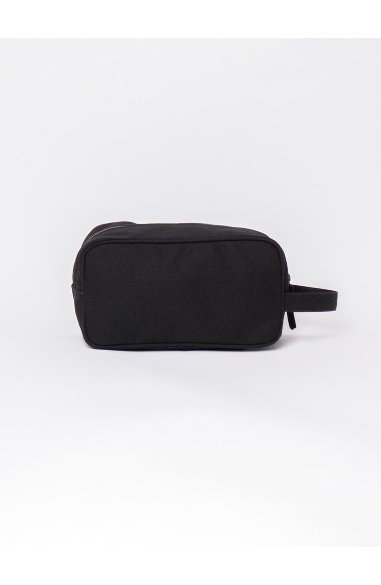 Terra Thread Organic Cotton Toiletry Bag, Alternate, color, Ivory Black