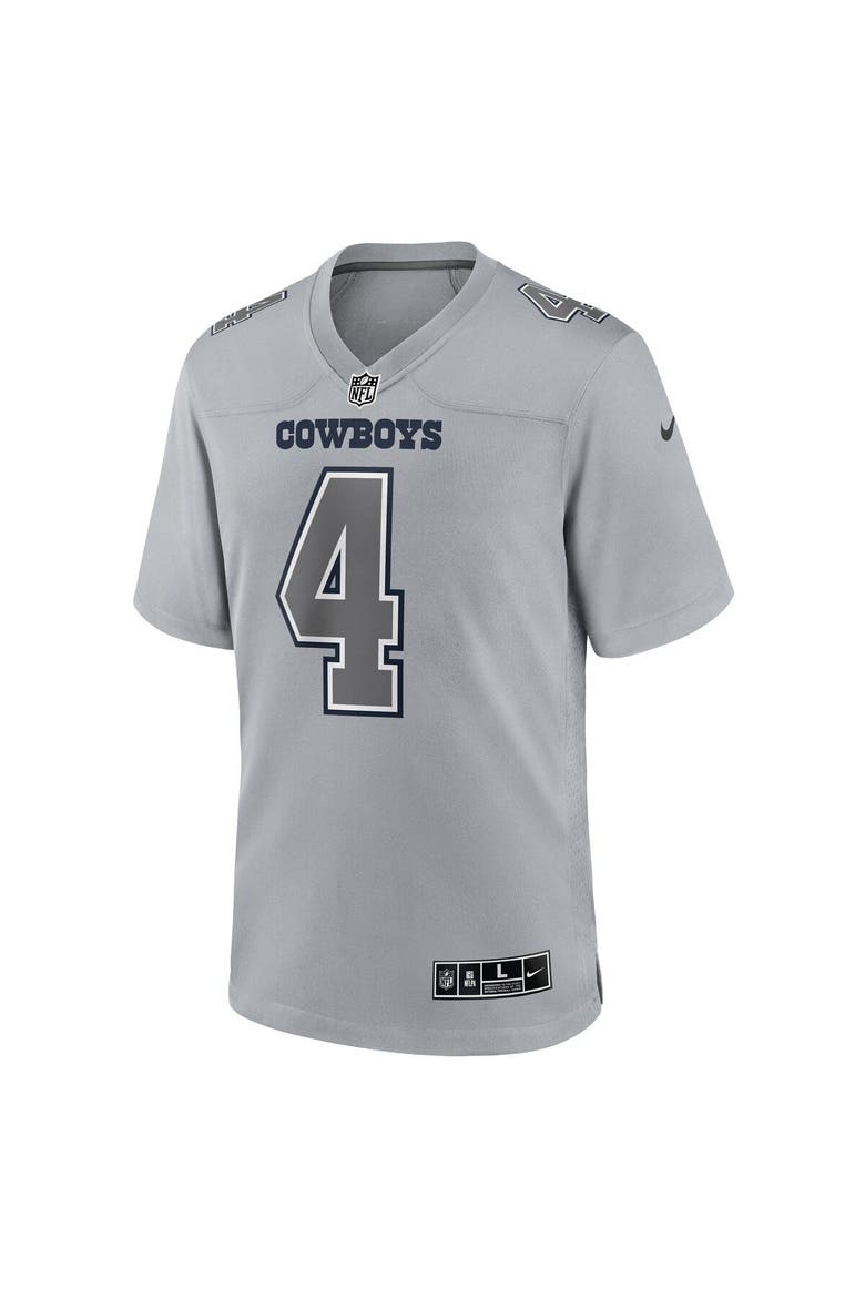 Men's Nike Dak Prescott Gray Dallas Cowboys Atmosphere Fashion Game Jersey, Alternate, color, Gray