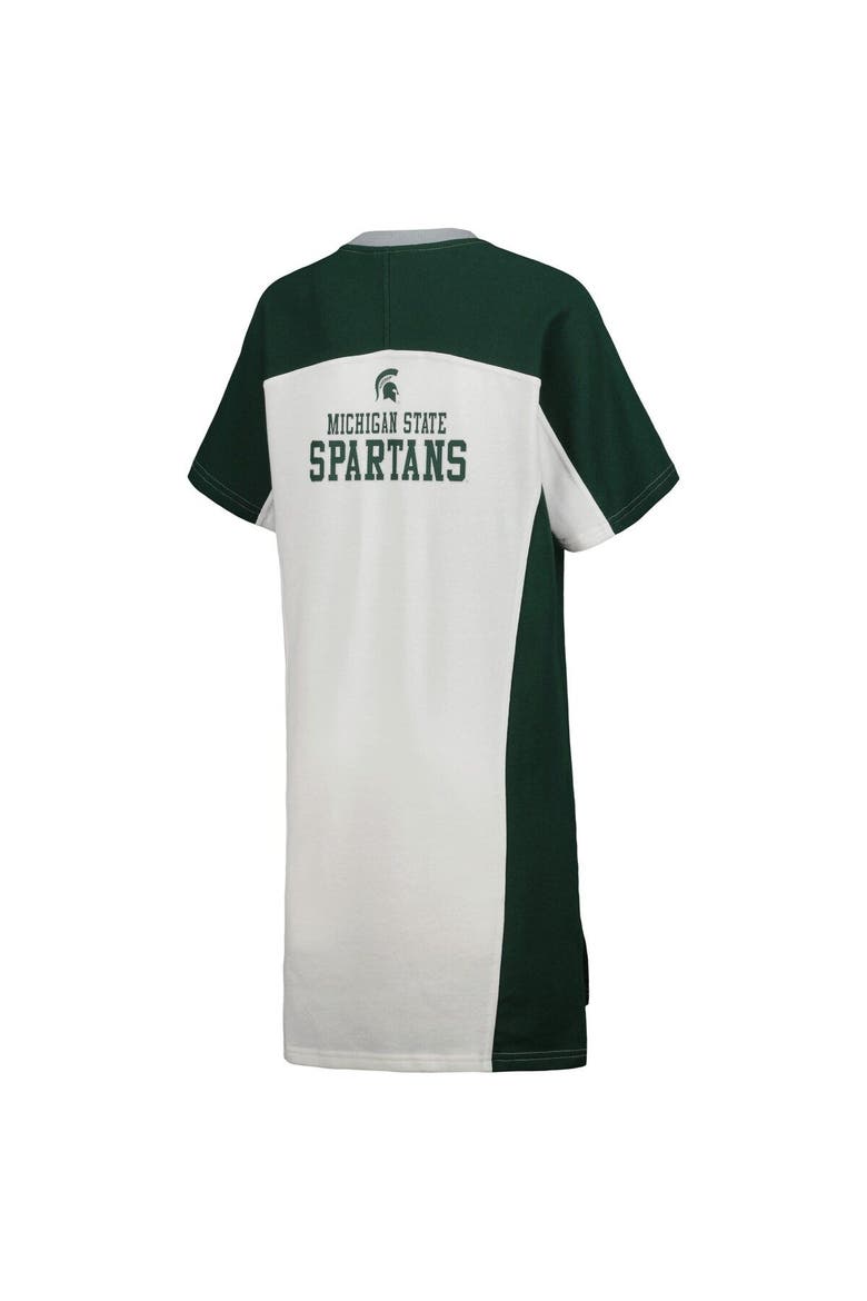 Women's G-III 4Her by Carl Banks White Michigan State Spartans Home Run T-Shirt Dress, Alternate, color, White