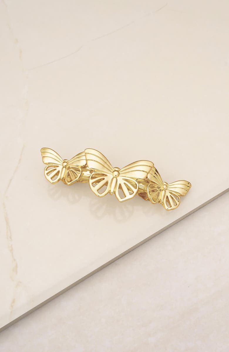 Ettika Butterfly Barrette, Alternate, color,
