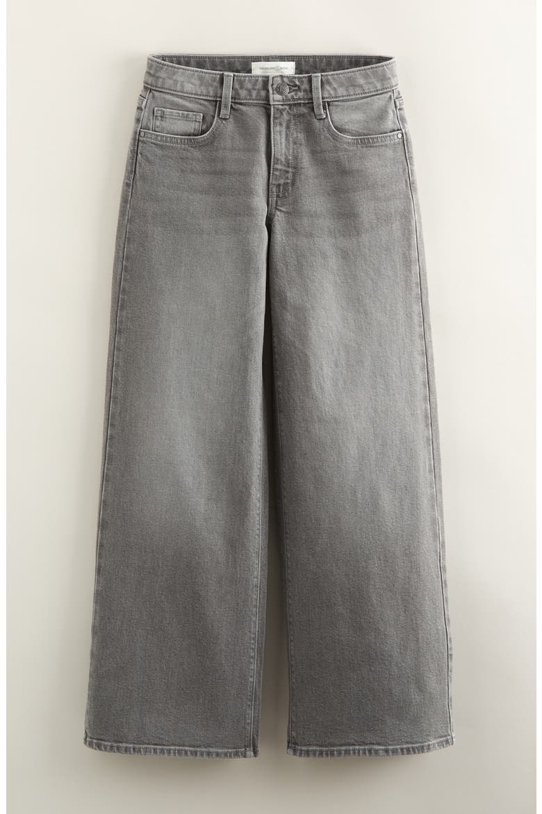 Kids' Wide Leg Jeans, Main, color, MEDIUM GREY WASH