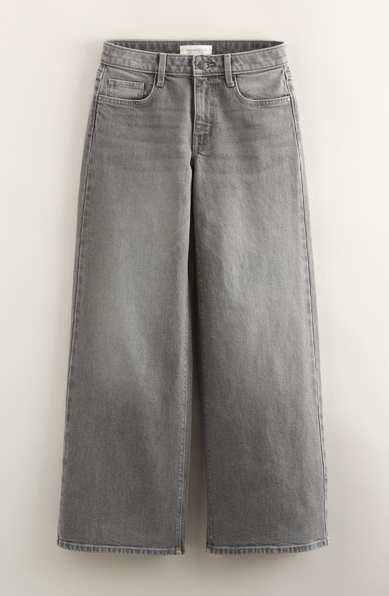 Treasure & Bond Kids' Wide Leg Jeans, Main, color, Medium Grey Wash