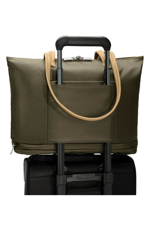Briggs & Riley Rhapsody Expandable Tote In Olive