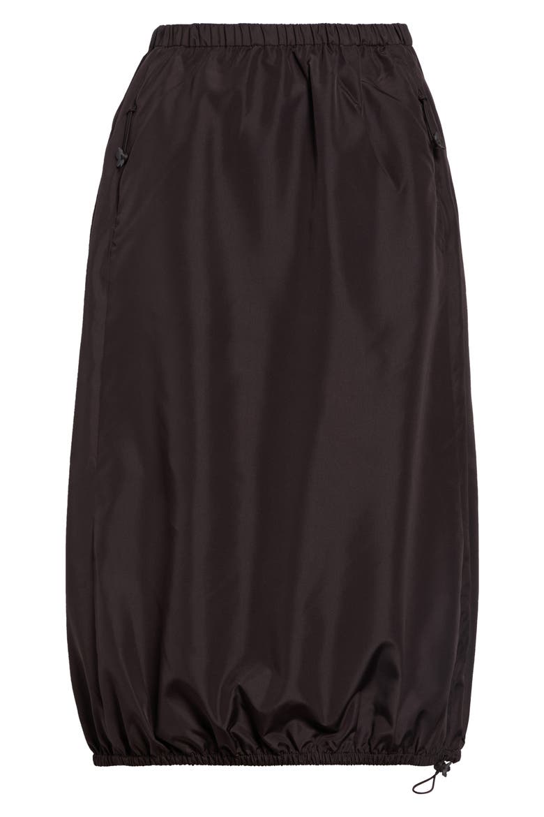 Fie Recycled Polyester Midi Skirt, Main, color, BROWN