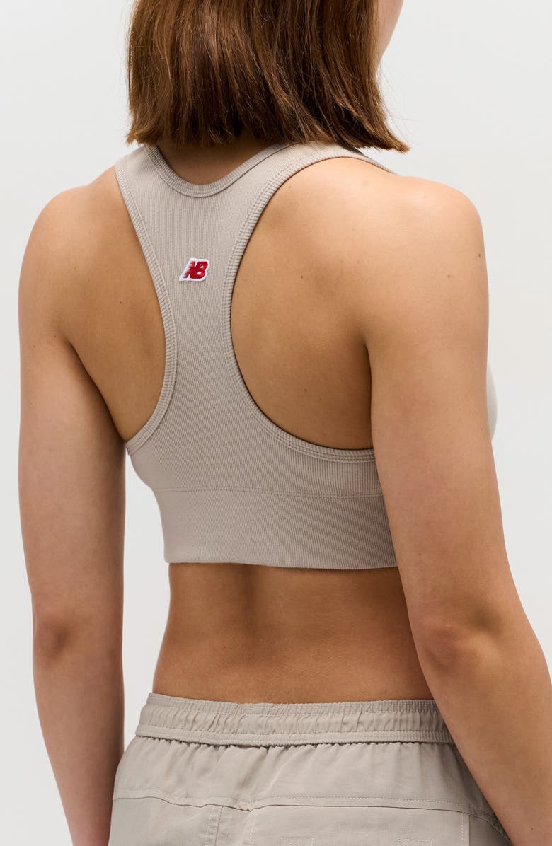 New Balance Made in USA Leisure Bra, Alternate, color, Light Mushroom