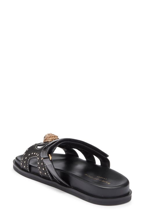 Kurt Geiger London Eagle Cutout Slide Sandal In Black