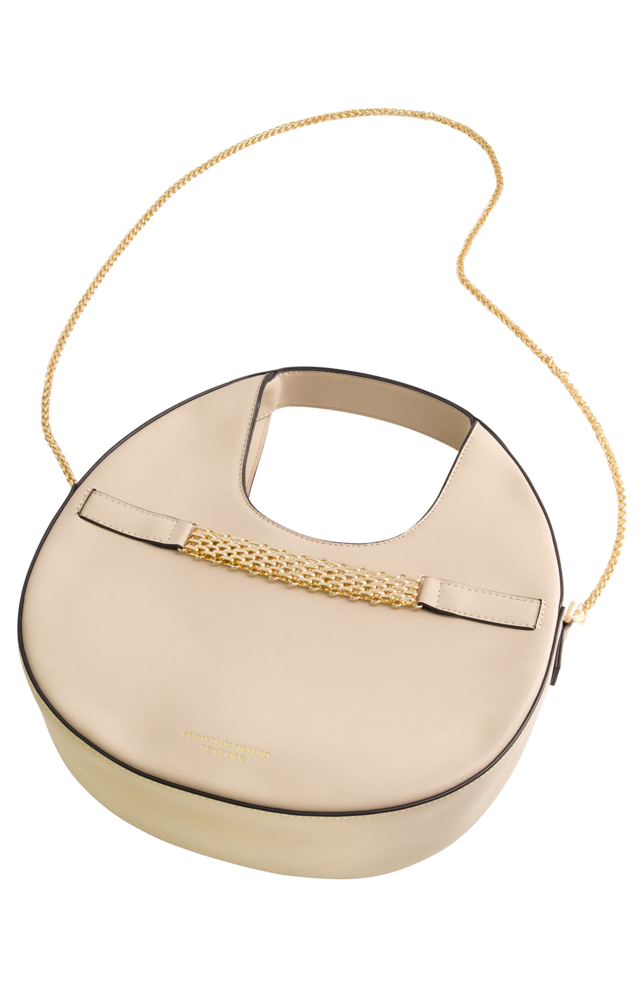 Christian Siriano Round Chain Strap Bag, Alternate, color, 