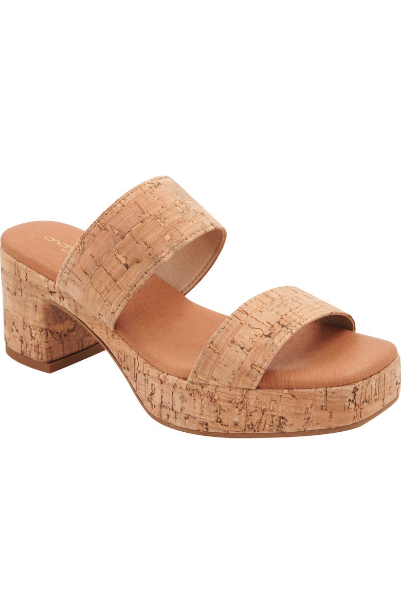 André Assous Cairo Platform Sandal, Main, color, Natural