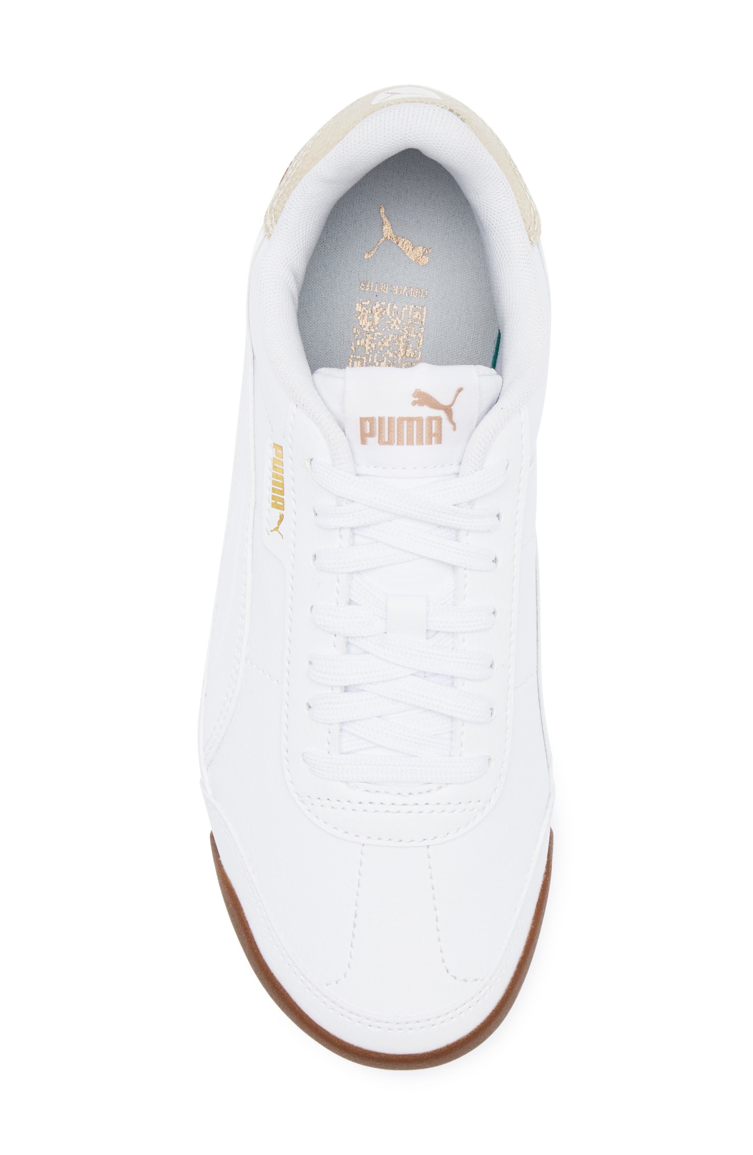 PUMA Turino II Sneaker, Alternate, color, Puma White/ Puma White/ Gold