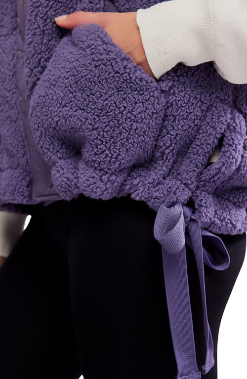 Free People Scout It Out Fleece Vest In Purple