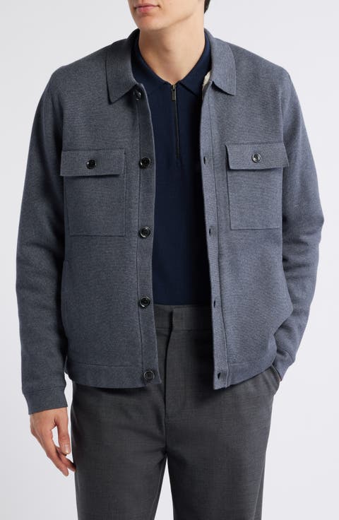 Heritage Fleece Lined Knit Button-Up Jacket