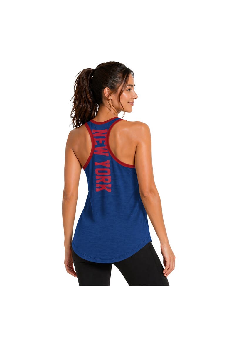 Women's G-III 4Her by Carl Banks Royal New York Giants Tater II Racerback Tank Top, Alternate, color, Royal
