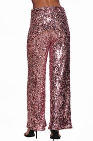 Alexia Admor Illy Wide Leg Sequin Pants
