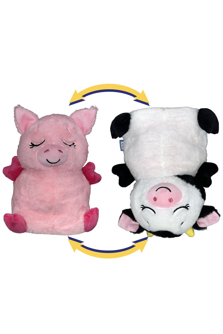 Upside Down Inside Out Pig To Cow 2 In 1 Animal Plush, Main, color, Multicolored
