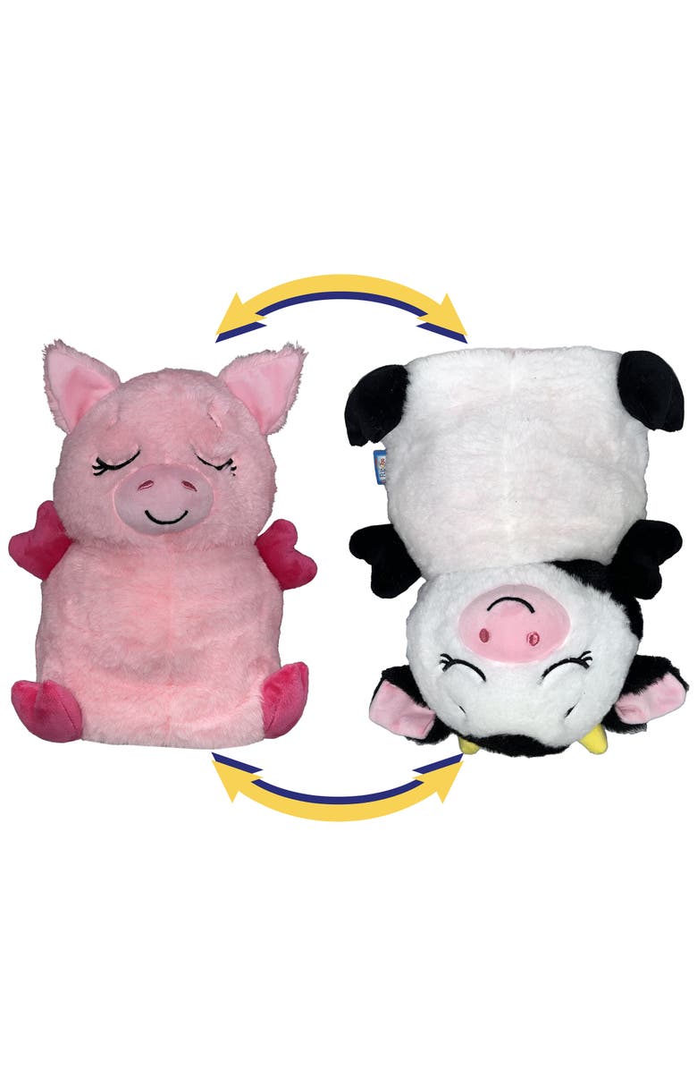 FlipaZoo Upside Down Inside Out Pig To Cow 2 In 1 Animal Plush, Main, color, Multicolored