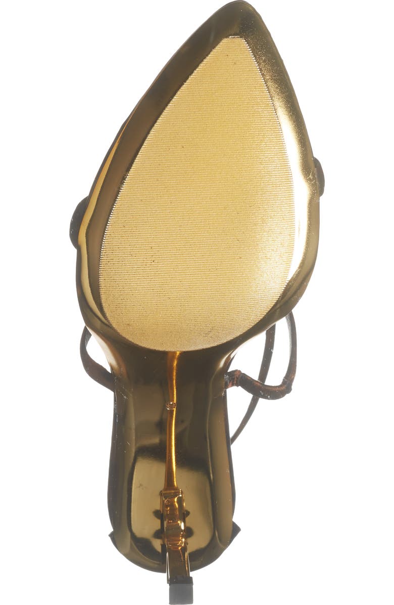 Jeffrey Campbell Everglades Ankle Strap Sandal, Alternate, color, Cheetah Satin Gold