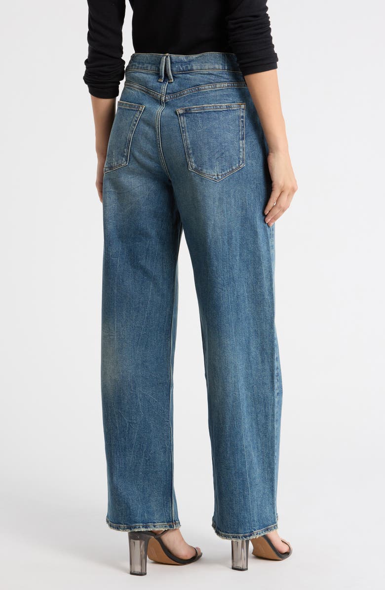 Good American Good Standard Baggy Jeans, Alternate, color, Indigo869