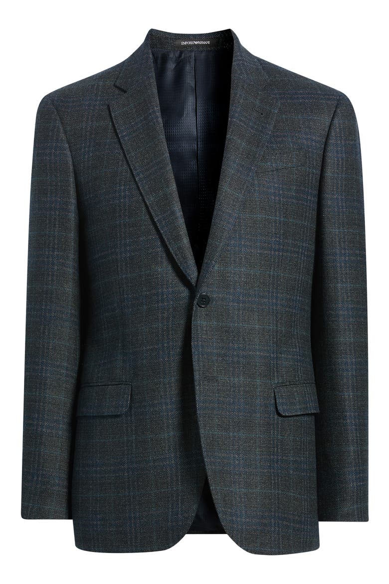 Virgin Wool Sport Coat, Alternate, color, DARK GREY