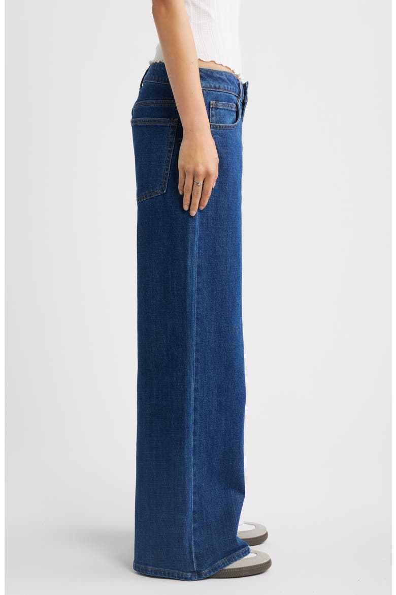 Low Rise Baggy Wide Leg Jeans, Alternate, color, LA BREA WASH
