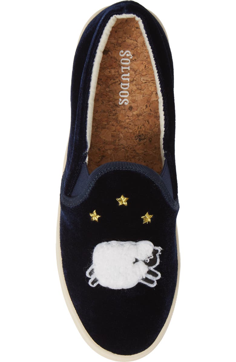Soludos Appliqué Slip-On Sneaker, Alternate, color,