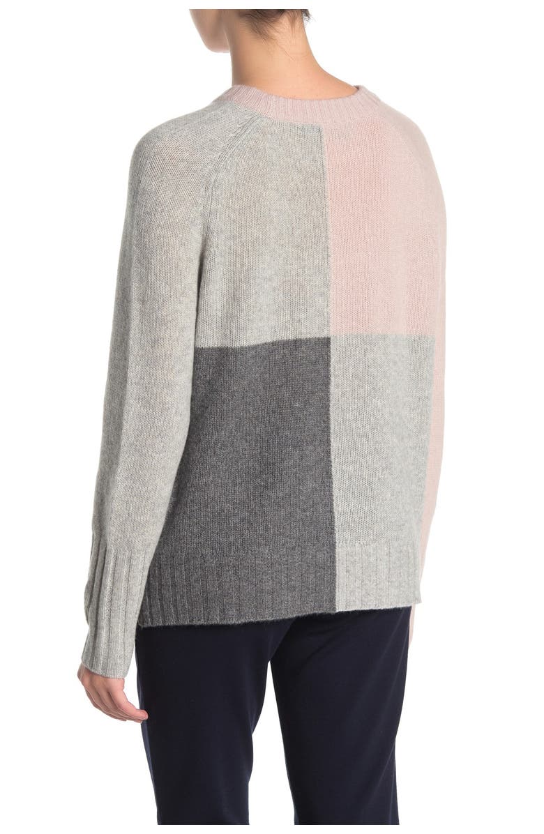 360 CASHMERE Hailey Colorblock Cashmere Sweater, Main, color, 