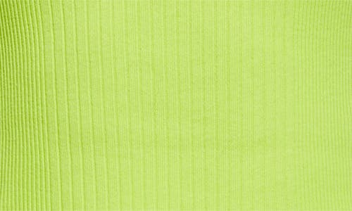 Jean Paul Gaultier Logo Patch Crop Baby Tee In Lime