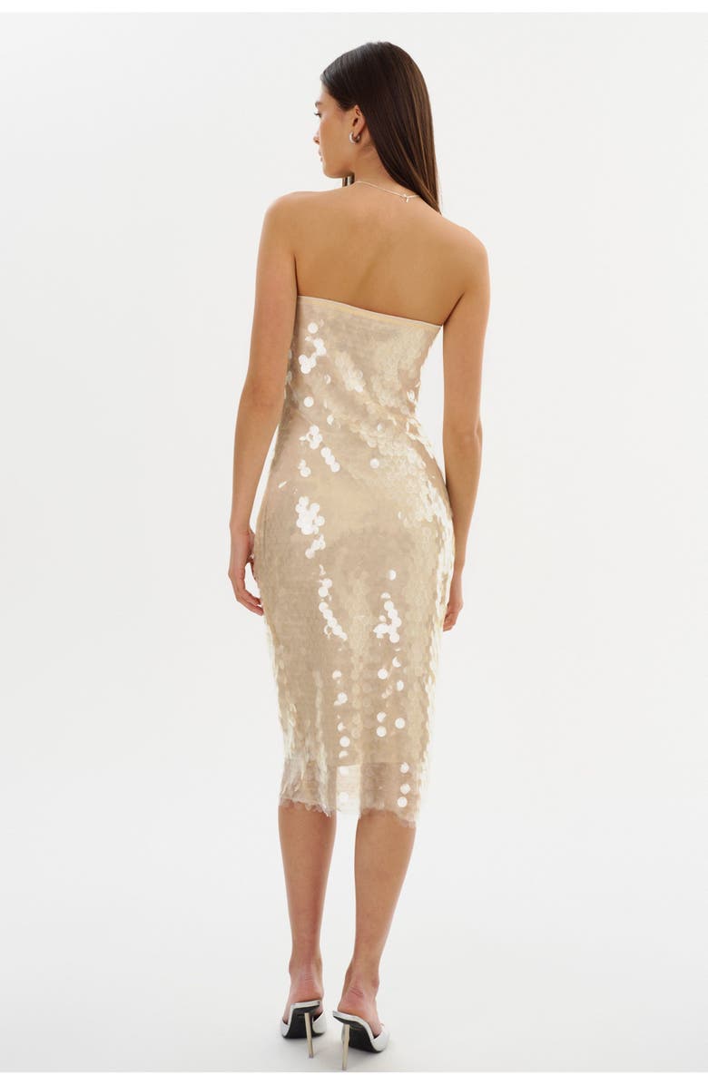 LAMARQUE Derrica | Sequin Midi Dress, Alternate, color, Clear
