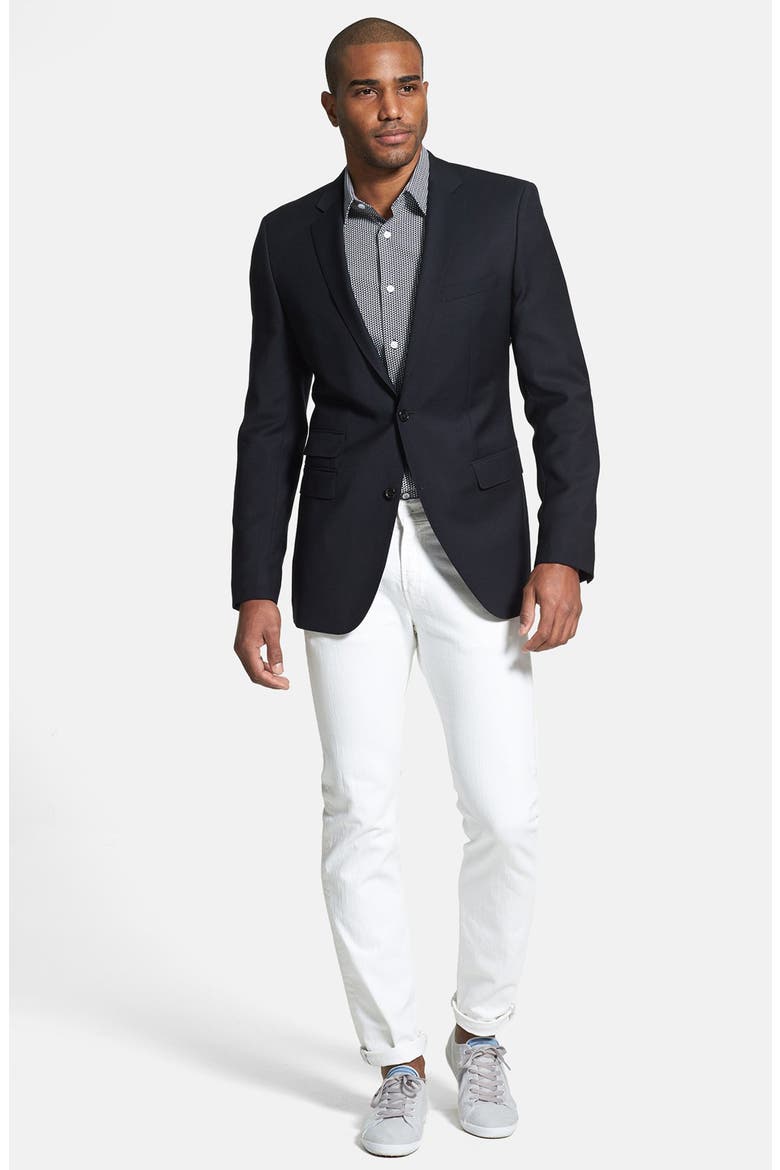 BOSS HUGO BOSS 'The Sweet' Trim Fit Blazer, Alternate, color, DARK BLUE
