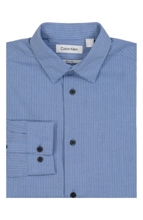 Slim Fit Heather Textured Shirt
