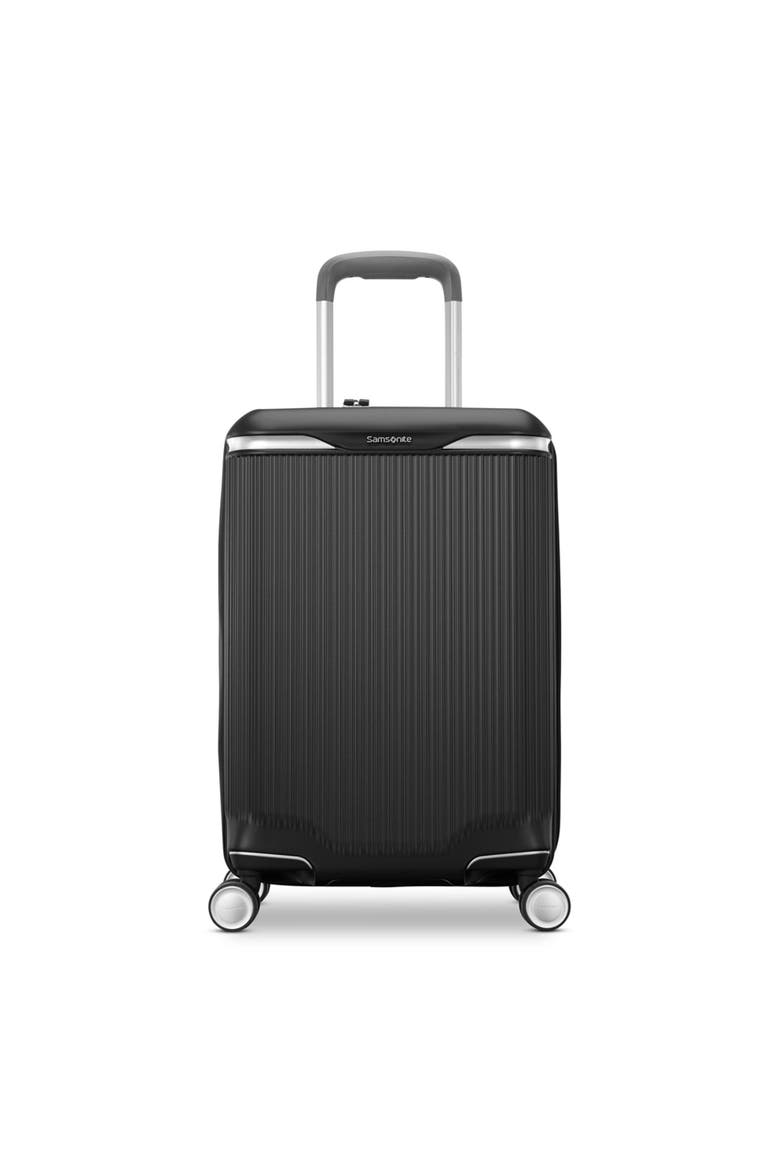 Silhouette 18 Hardside Expandable 21" Carry On Spinner Luggage, Main, color, Black